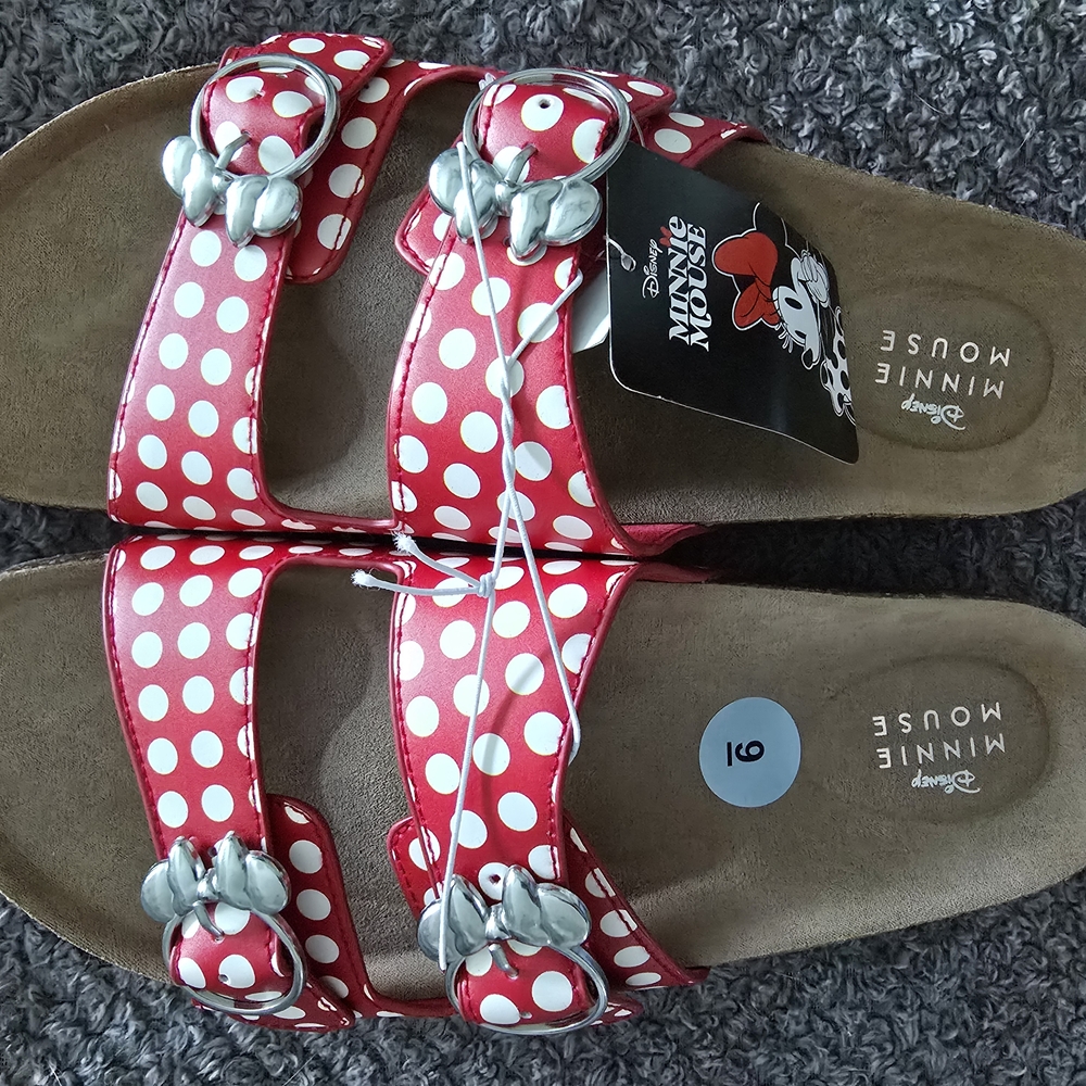 Disney Minnie Mouse Red Polka Dot Sandals